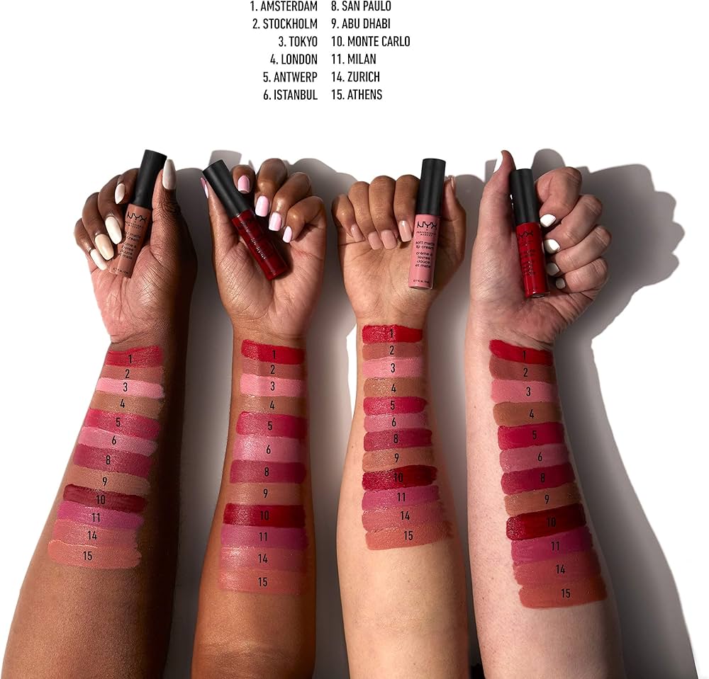 NYX PROFESSIONAL MAKEUPSoft Matte Lip Cream, Lightweight Liquid Lipstick