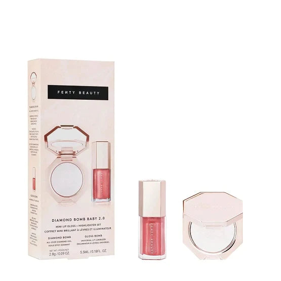 FENTY BEAUTY Diamond Bomb Baby Mini Lip Gloss and Highlighter