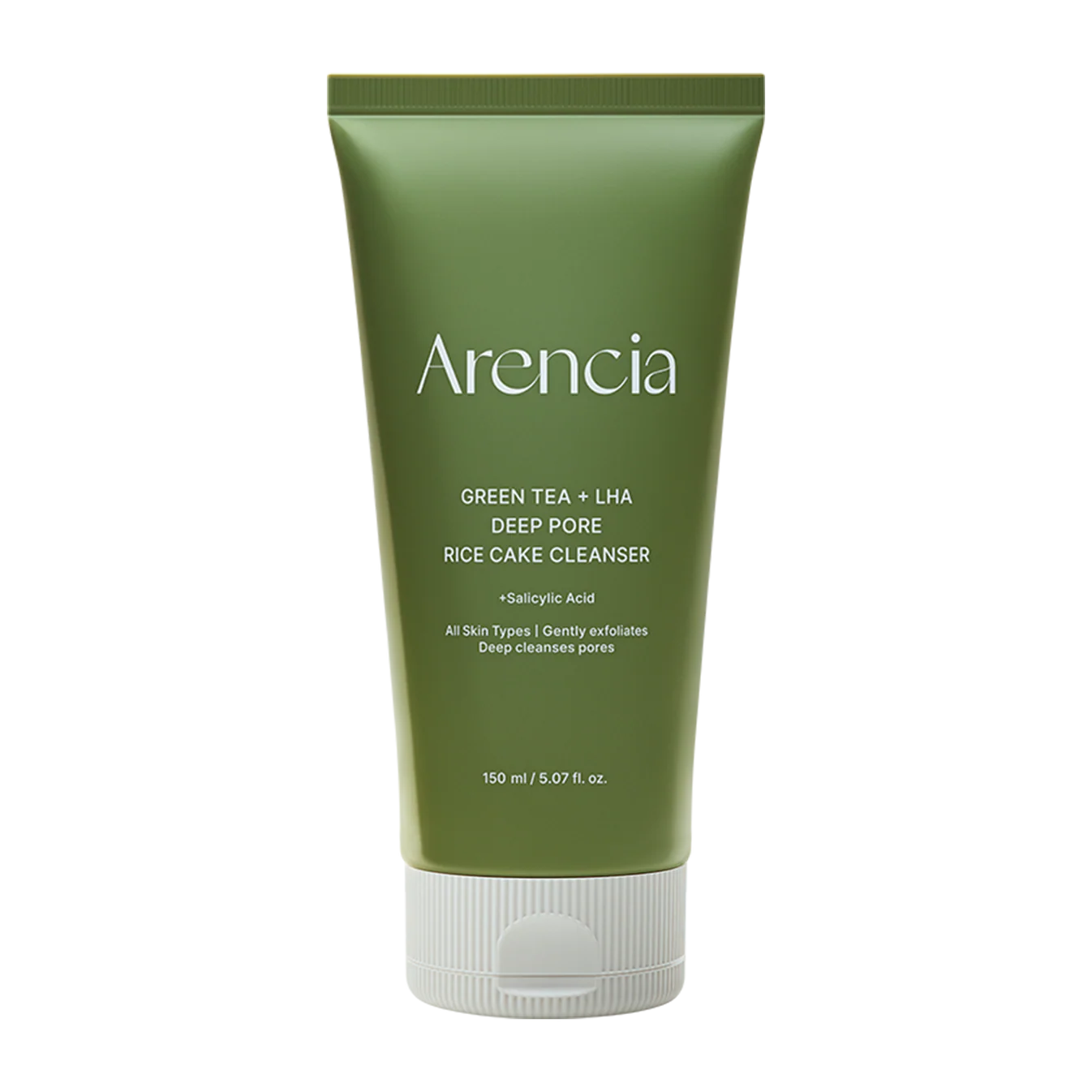 Arencia Green Tea + LHA Deep Pore Rice Cake Cleanser, 5.07 fl oz