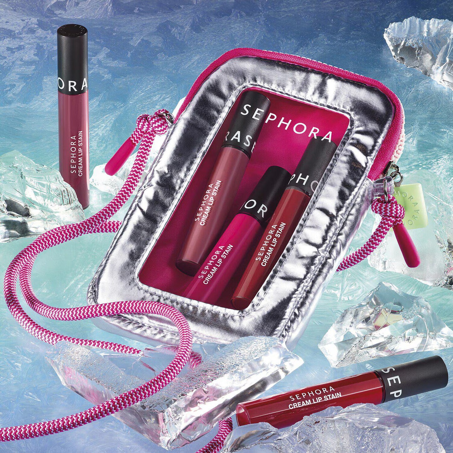 Moving Lights - No Transfer Cream Lip Stain Velvety Red Kit