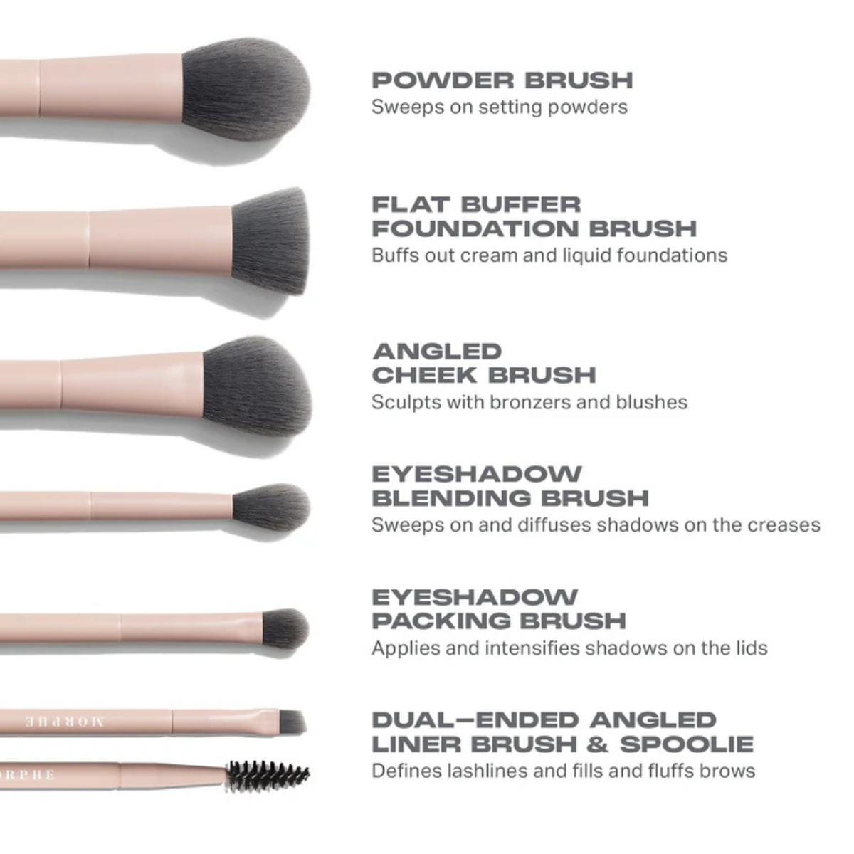 Travel Shaping Essentials Bamboo & Charcoal Infused Travel Brush Set