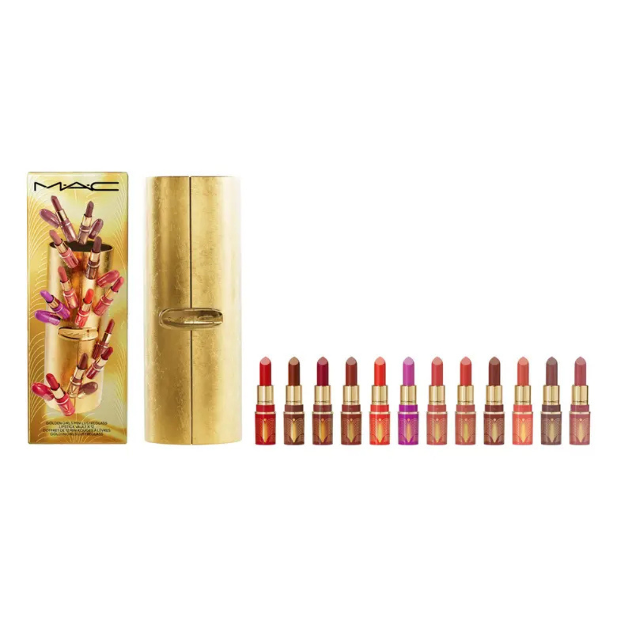 Mac golden girls mini lustre glass liptick vault