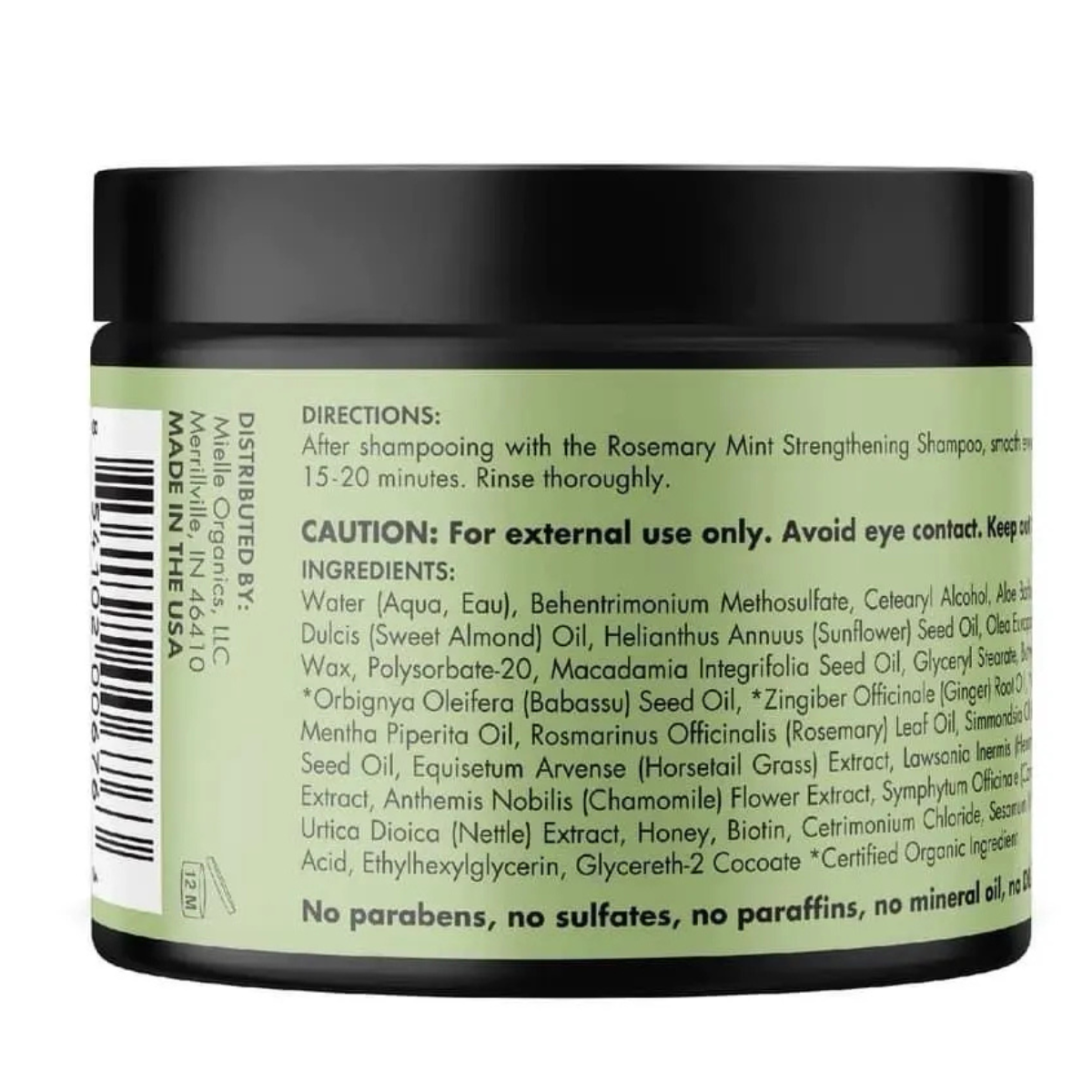 MIELLE Rosemary Mint Strengthening Hair Mask Size: 340gm