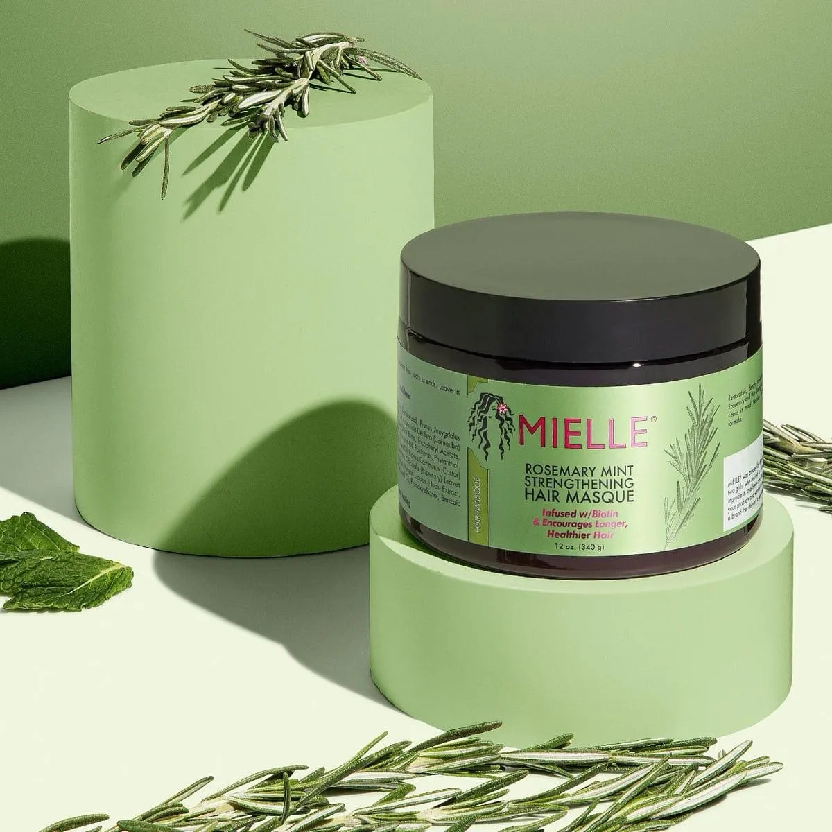 MIELLE Rosemary Mint Strengthening Hair Mask Size: 340gm