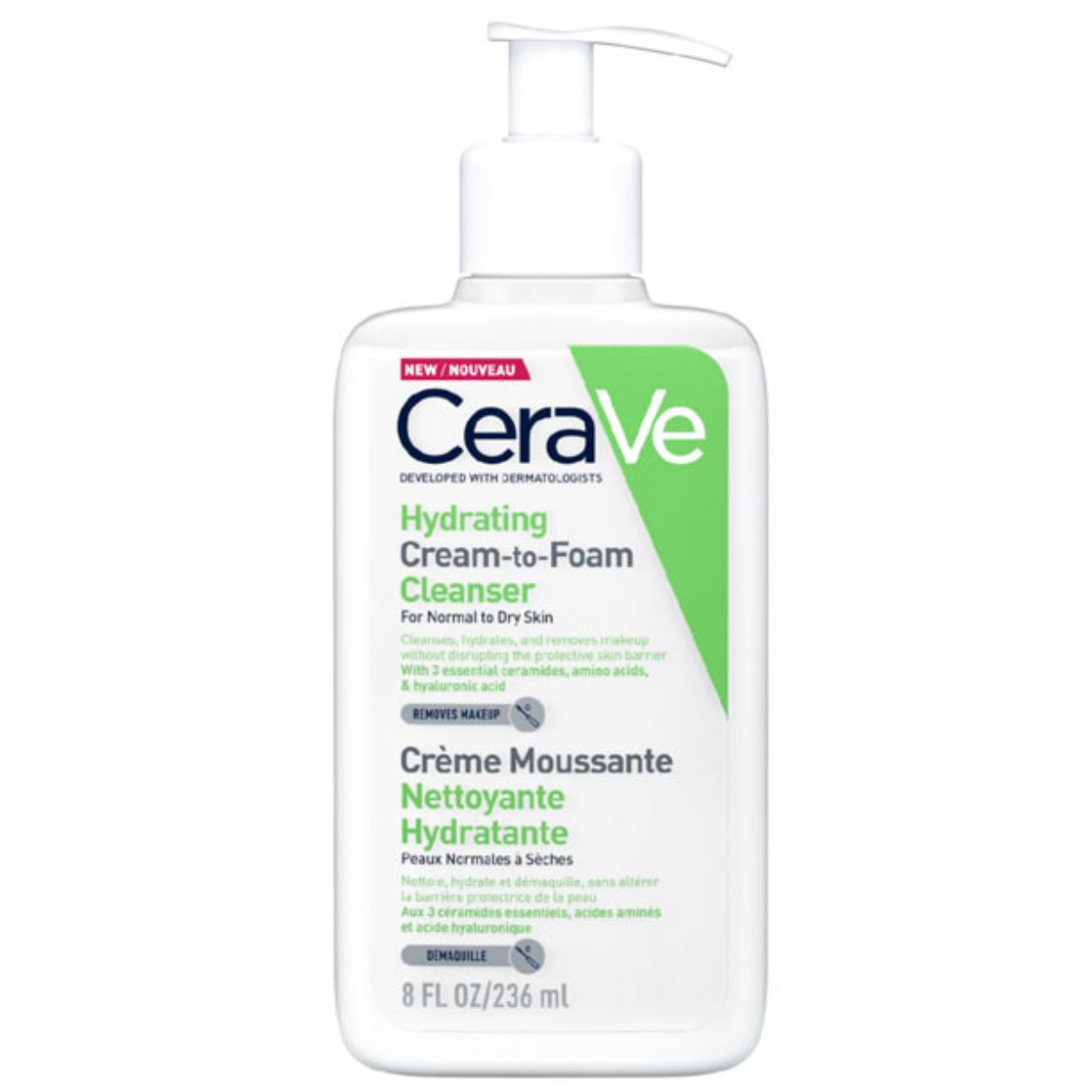 CERAVE HYDRATING CREAM-TO-FOAM CLEANSER 236 ML