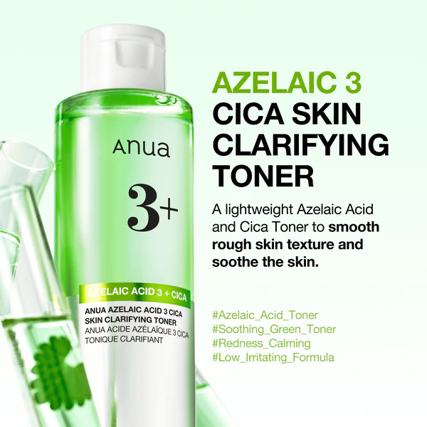 ANUA Azelaic 3 Cica Skin Clarifying Toner