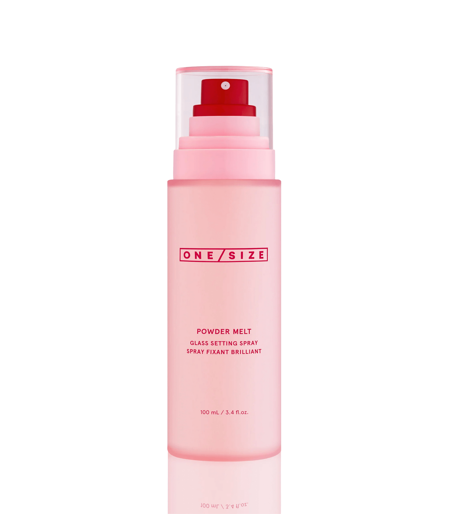 One size powder melt setting spray