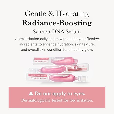 medicube Salmon DNA PDRN Pink One Day Serum | 99% Salmon DNA PDRN Intensive Ampoule, Collagen, Glutathione, Hyaluronic Acid - Improves skin radiance | Korean skincare 0.05 fl.oz x 10e