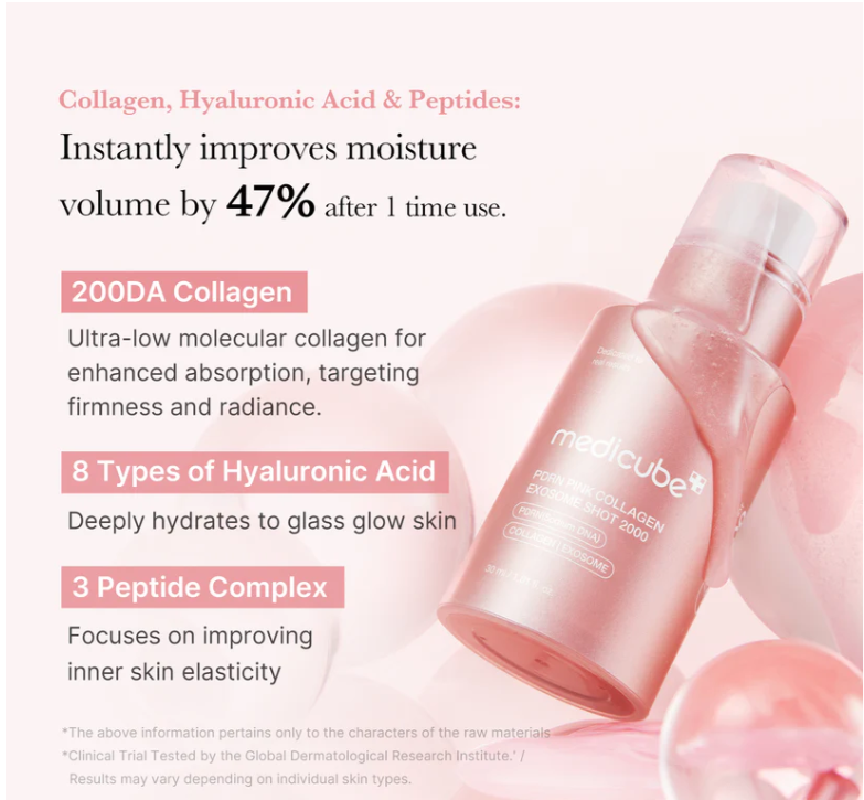medicube - PDRN Pink Collagen Exosome Shot Serum 7500