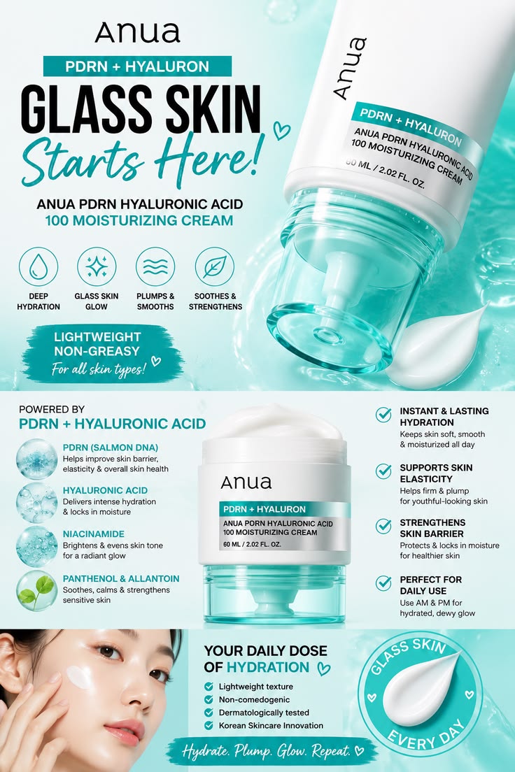 Anua - PDRN Hyaluronic Acid 100 Moisturizing Cream