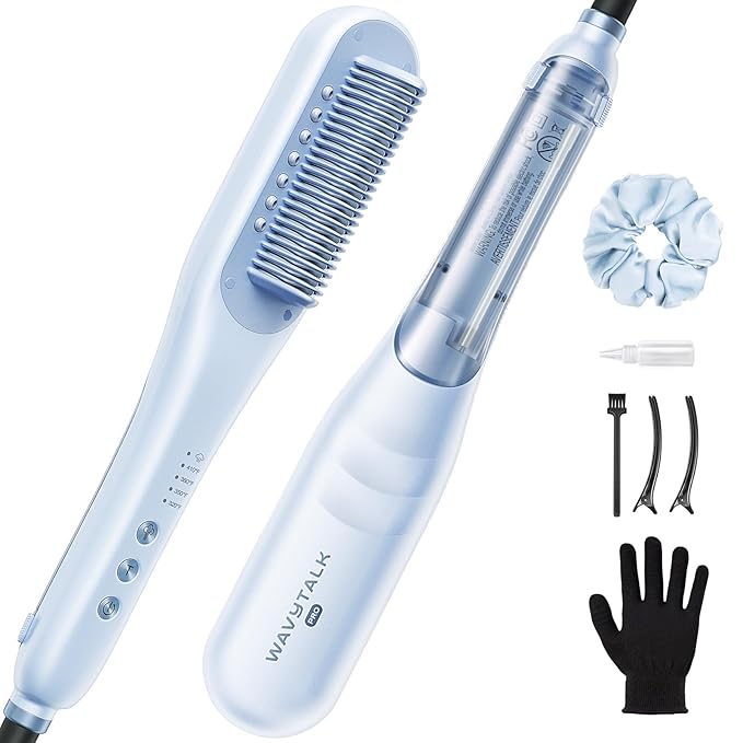 Wavytalk Pro Steam Hair Straightener Brush