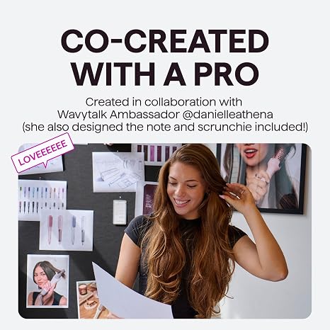Wavytalk Pro Steam Hair Straightener Brush, Steamline Pro 3-in-1 Straightening Brush for Curly Hair, Fast Salon Results with Less Damage, Anti-Frizz and Hair Nourishment