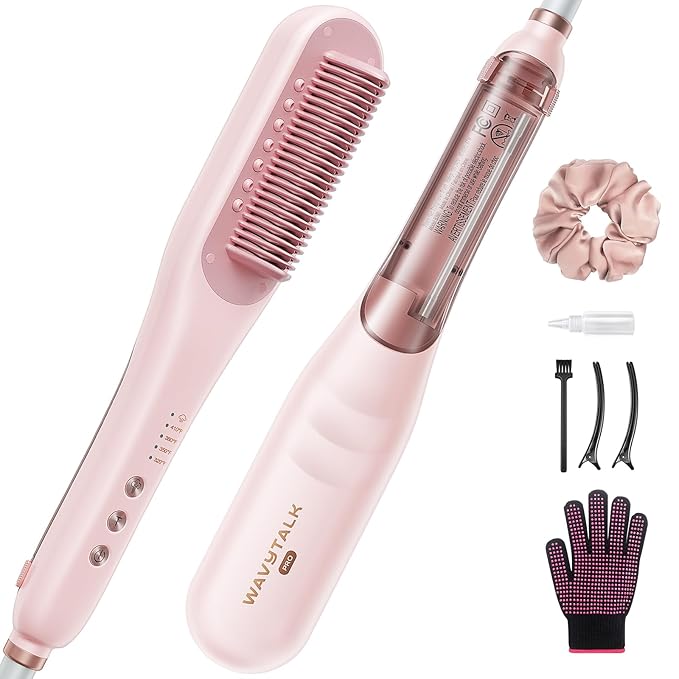 Wavytalk Pro Steam Hair Straightener Brush