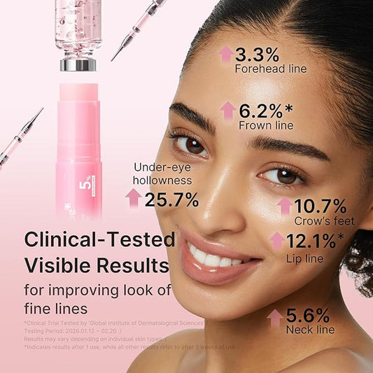 medicube PDRN Pink Collagen Volume Multi Balm Stick | Volufiline, PDRN, NAD, Collagen | Face & Body Balm for Under-Eyes, Neck, Forehead, Smile Lines, Lips | Plumping, Radiance, Line Care | K-Beauty