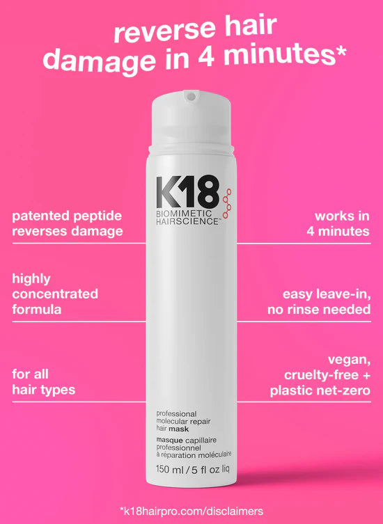 K18 Professional Molecular Repair Mask 150ml (salon buy price)