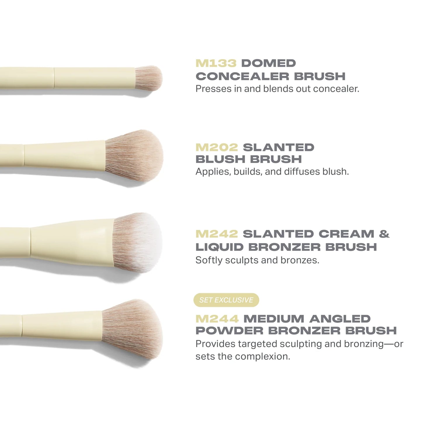 Buttery Blends 4-Piece Face Brush Set