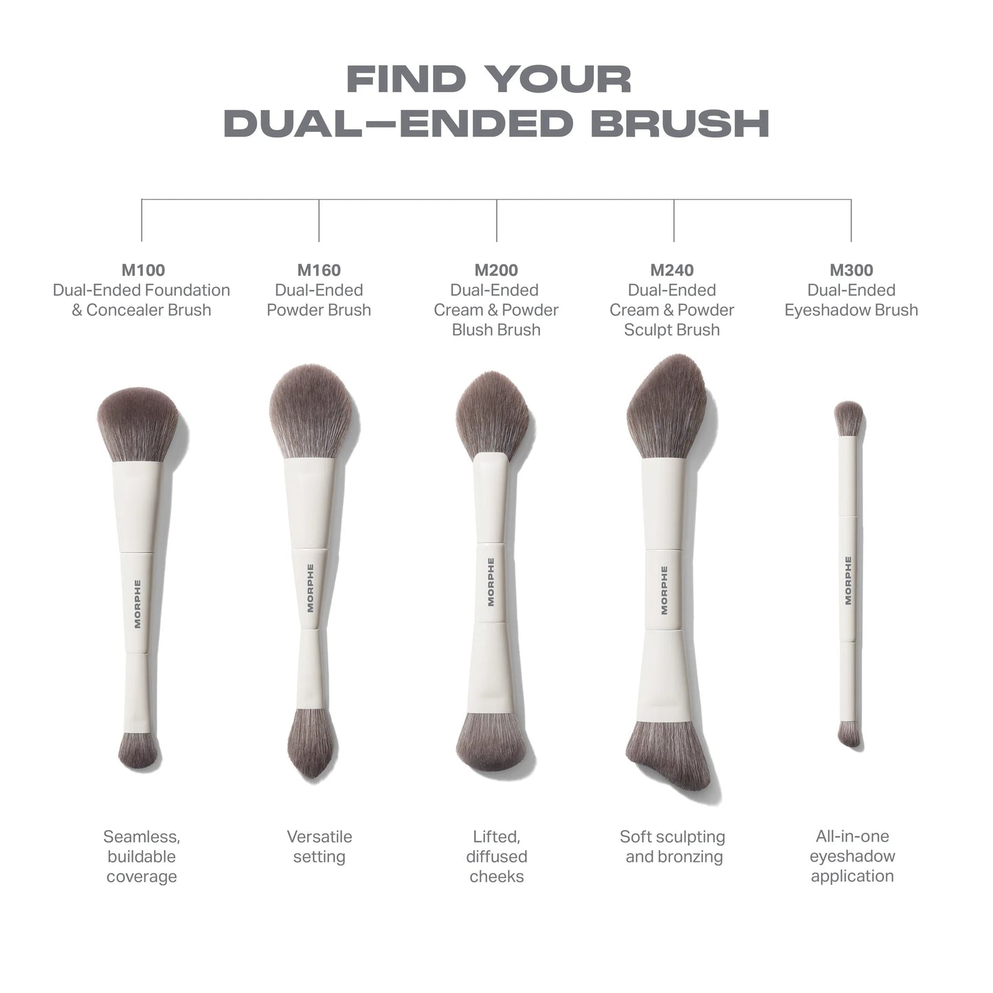 Morphe M300 Dual-Ended Eyeshadow Brush