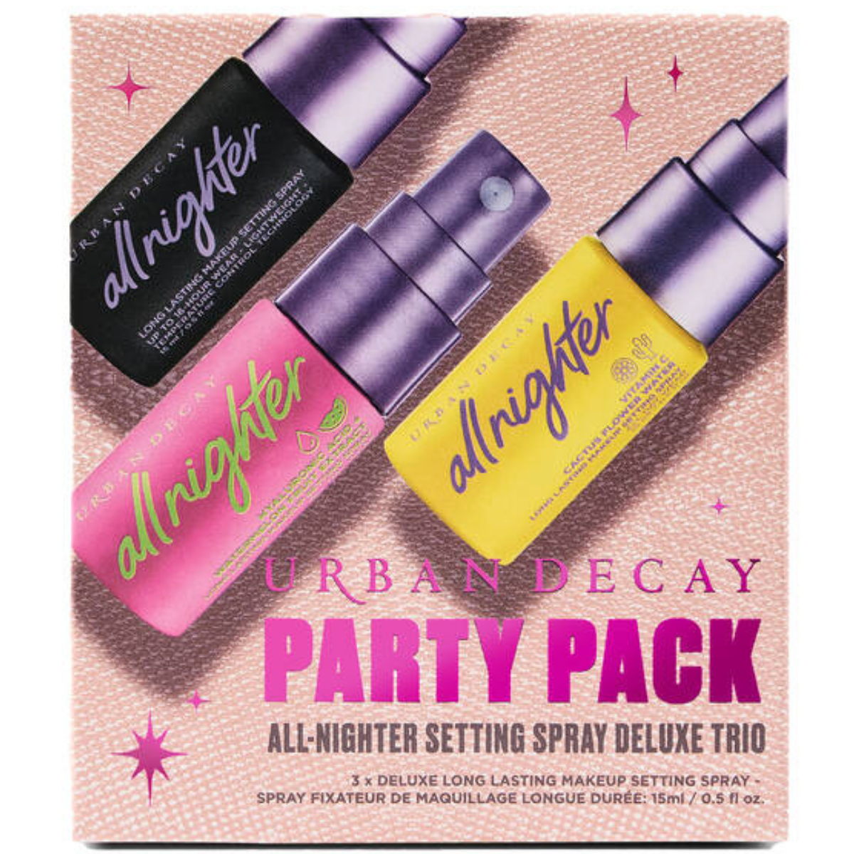 Party Pack: All-Nighter Setting Spray Trio – Holiday Makeup Set
