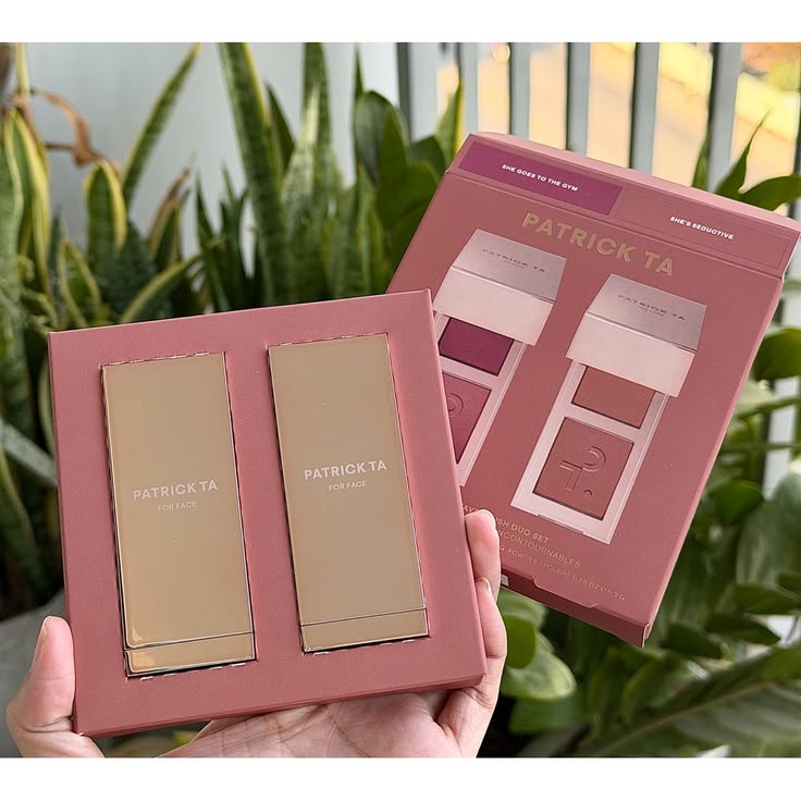 Patrick Ta Mini Must-Have Blush Duo Set – Limited Edition Travel Size Cream & Powder Blush Kit