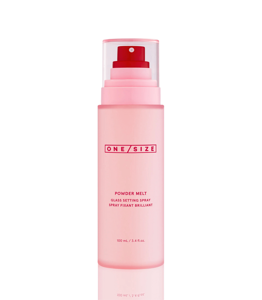 One size powder melt setting spray