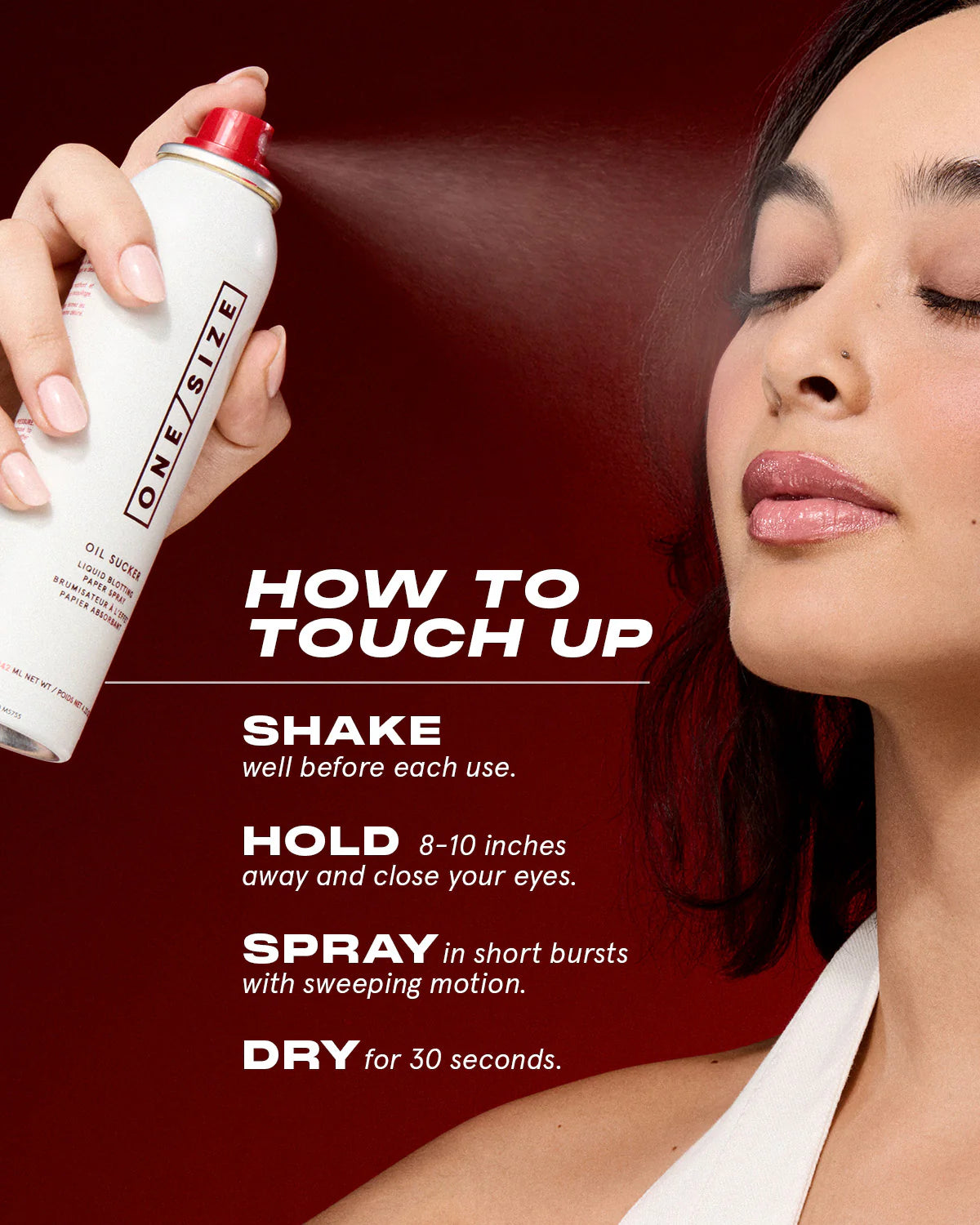 Onesize setting spray
