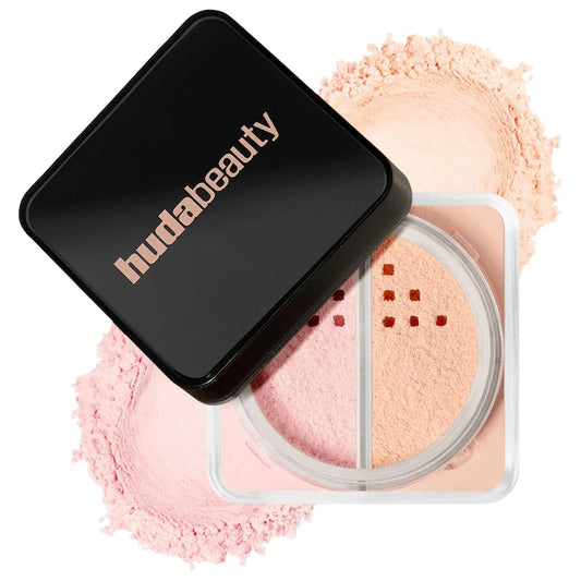 HUDA BEAUTY  Easy Bake Loose Powder Brightening + Correcting Duo